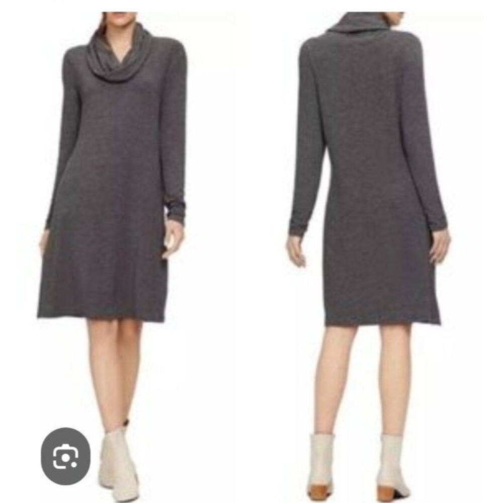 New Lou & Grey Signature Soft Sweater Dress Sz L Minimalist Winter Essential